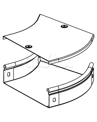 Угол CPO 45 горизонтальный 45° 100х50 DKC 36062 в Кисловодске Аксессуары для лотков Pintop.ru