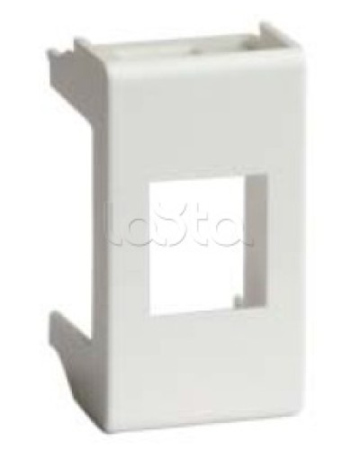 Адаптер для информационных разъемов SIEMON, белый, 1мод. DKC 76608B в Кисловодске Аксессуары для стоек и шкафов Pintop.ru