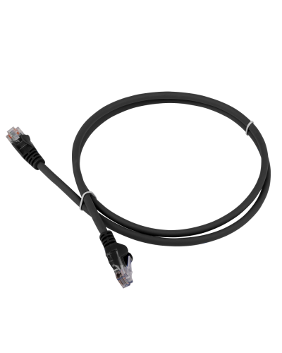 Патч-корд LANMASTER LSZH UTP кат.5e, 0.3 м, черный LANMASTER LAN-PC45/U5E-0.3-BK в Кисловодске Патчкорды (медные) Pintop.ru