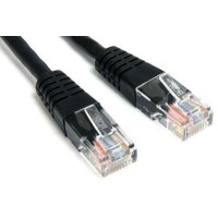 Патч-корд RJ45 - RJ45, 4 пары, UTP, категория 6, 2 м, черный, LSZH LANMASTER LAN-PC45/U6-2.0-BK